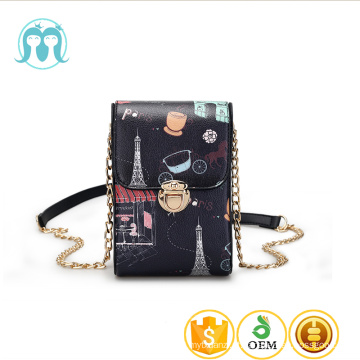 2017 top quality ladies mobile pu bolsa telefones celulares carregam sacos